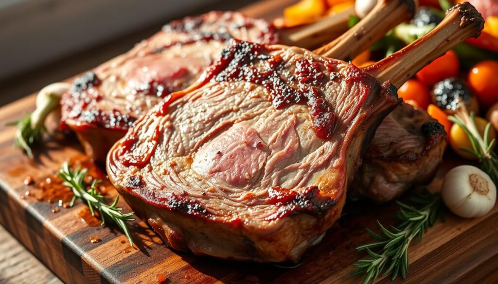 Roast lamb shoulder chops