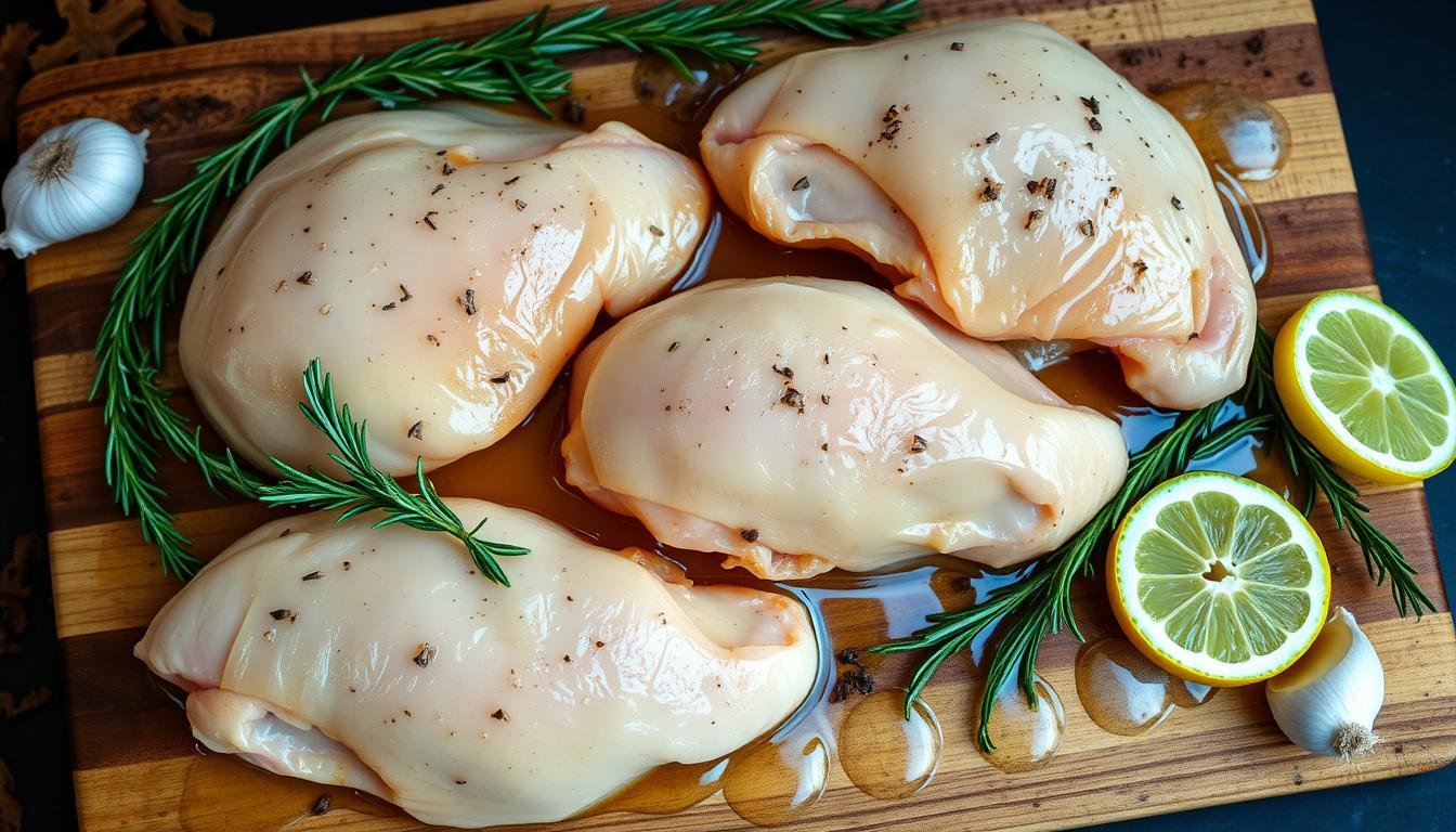 are brined chicken breasts rinsed